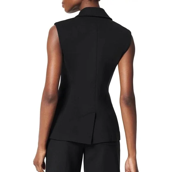 SPANX Asymmetrical Tailored Vest Black Sleeveless Blazer XL NWOT Retail $169 - Picture 4 of 7